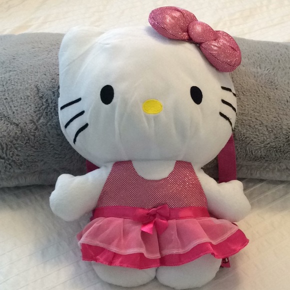 Hello Kitty Handbags - Hello Kitty  Backpack 14 “ Soft Plush ♥️